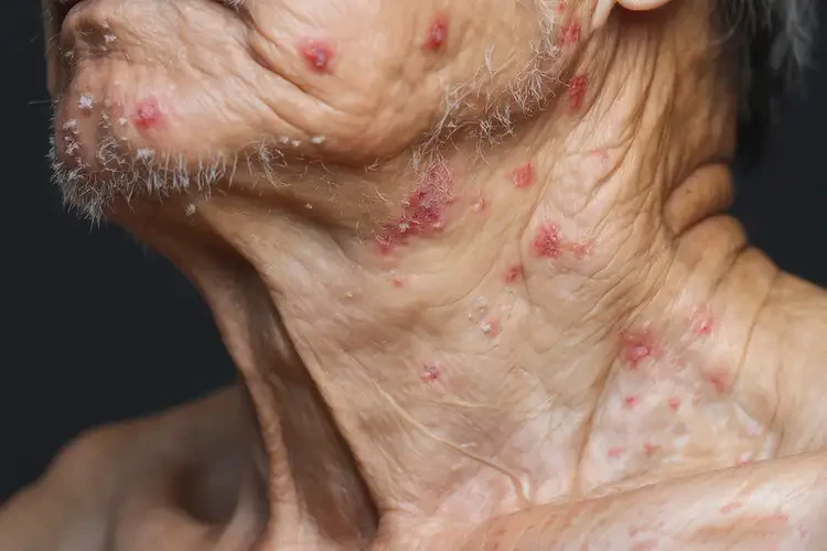 老年人脖子上容易長濕疹不管它會自己痊愈嗎(圖4)