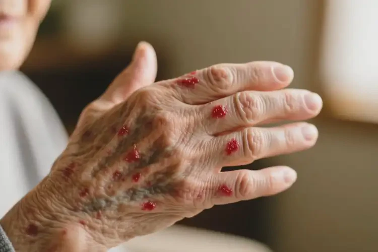 老人身上偶尔起湿疹不管它会自己自愈吗(图4)