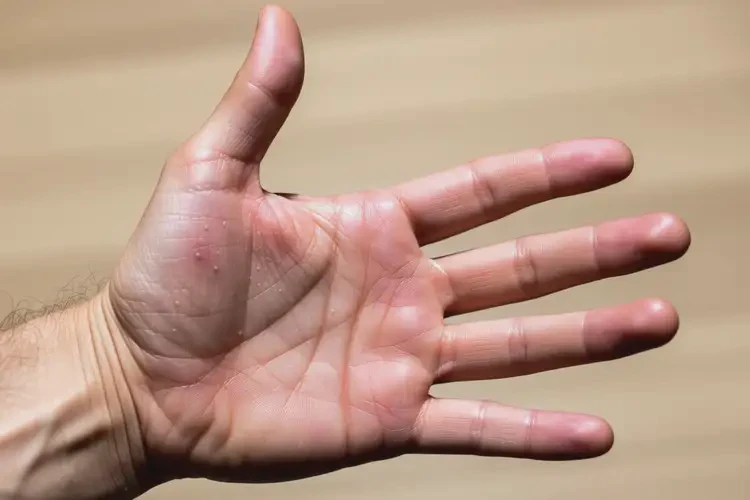 男生手上經(jīng)常起濕疹能夠徹底治愈嗎(圖2)