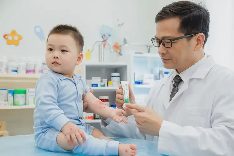 嬰幼兒臉上偶爾長濕疹能夠徹底治愈嗎(圖2)