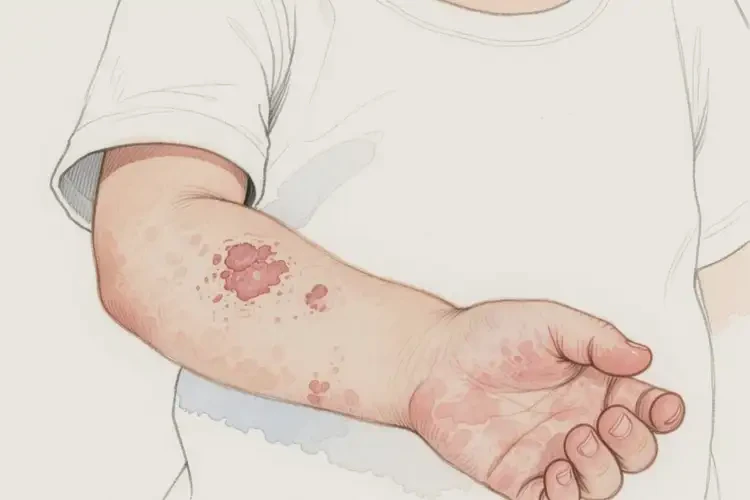 孩子手臂经常长湿疹能够彻底治愈吗(图3)