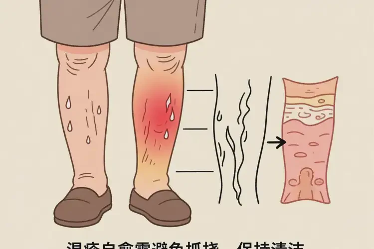 老人小腿上容易起濕疹能靠自己自愈嗎(圖1)