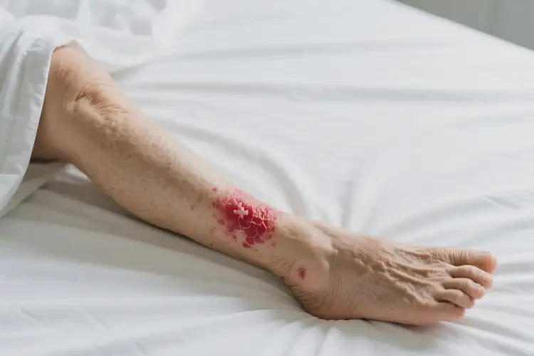 老年人小腿上出現(xiàn)濕疹不管它會自己痊愈嗎(圖2)