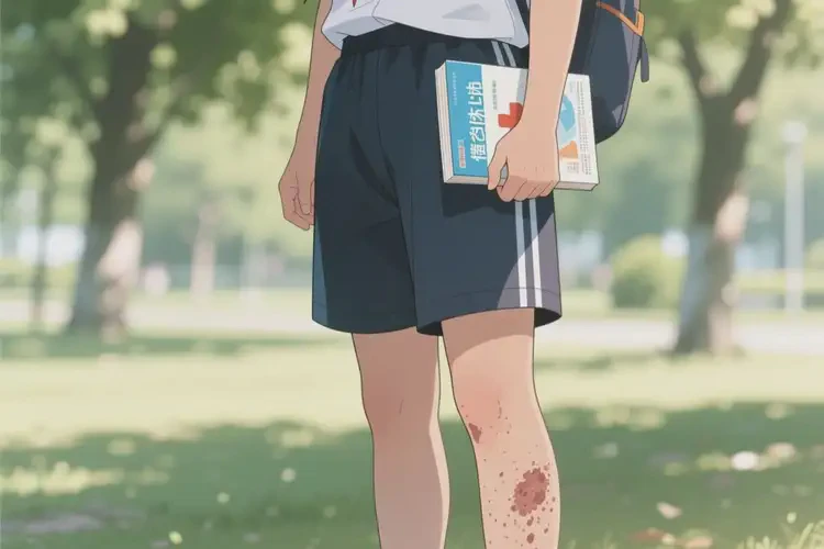 中學生大腿上經(jīng)常長濕疹不管它會自己好嗎(圖1)