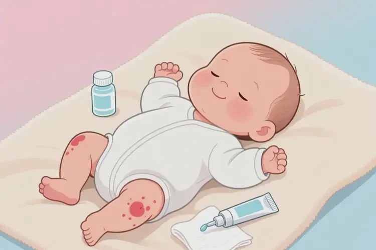新生兒大腿經(jīng)常起濕疹不管它會(huì)自己好嗎(圖4)