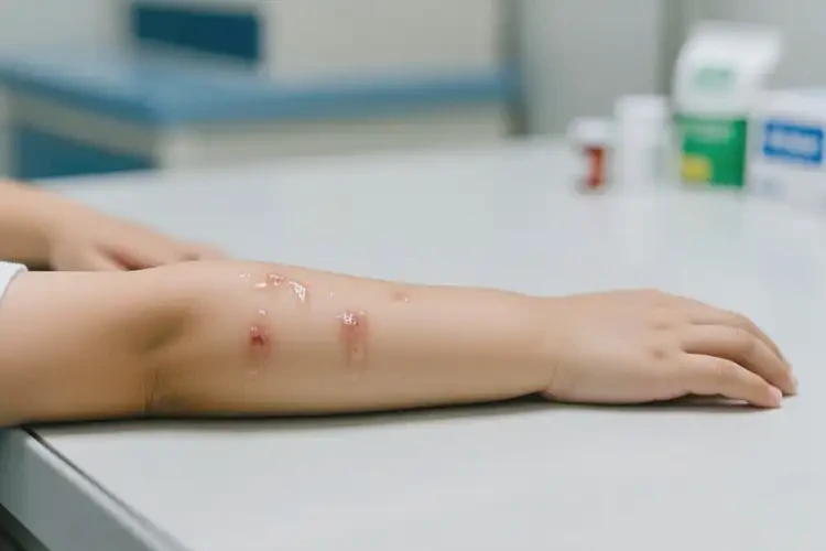 小孩手臂上偶爾起濕疹能夠徹底治愈嗎(圖2)