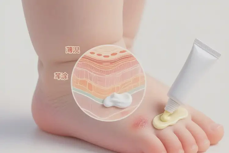 寶寶腳上起濕疹可不可以徹底自愈(圖2)