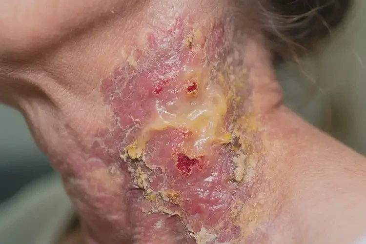 女人脖子上經(jīng)常起濕疹不管它會(huì)自己自愈嗎(圖2)