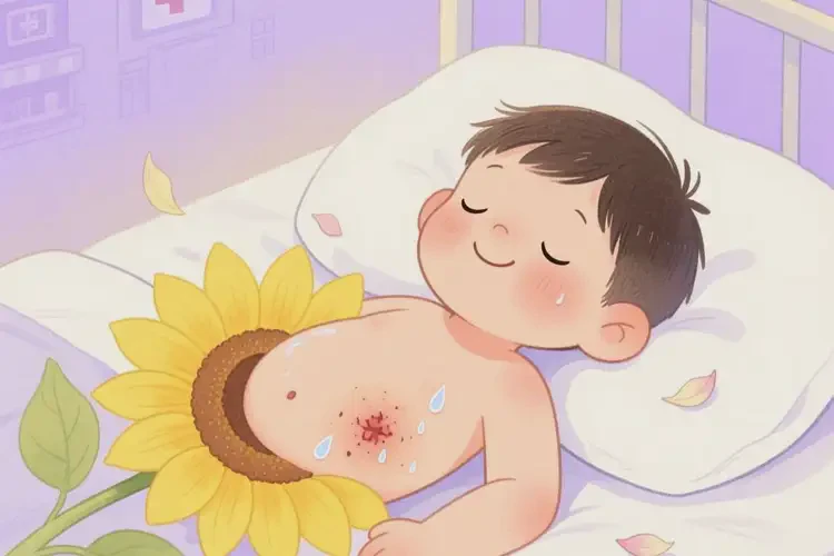 兒童肚子上經(jīng)常長濕疹不管它會自己痊愈嗎(圖2)