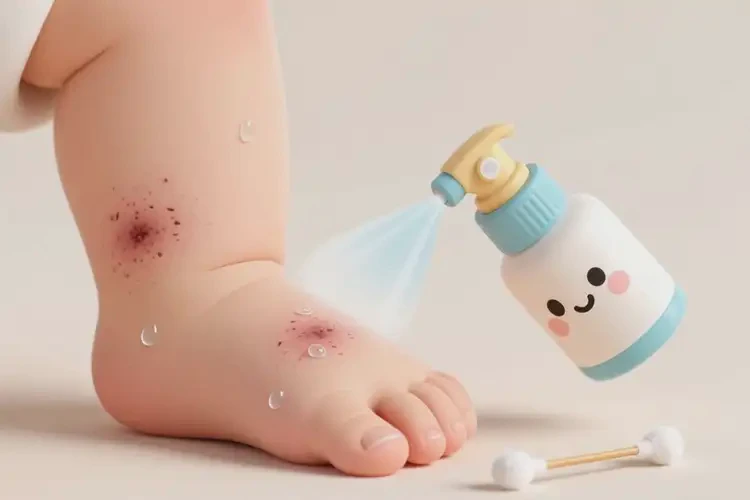 寶寶腳上長濕疹可以徹底自愈嗎(圖1)