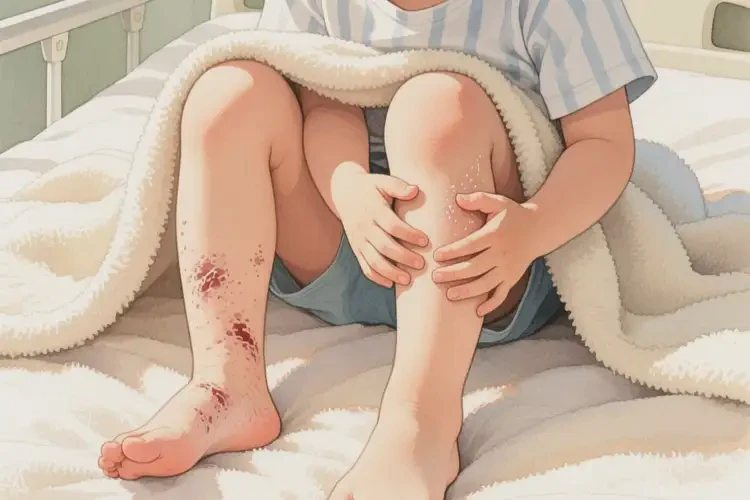 少兒小腿上起濕疹不管它會(huì)自己自愈嗎(圖4)