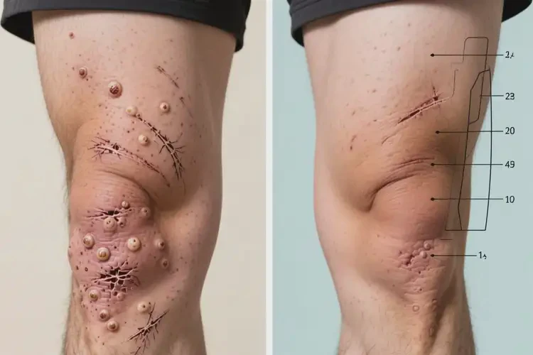 男性大腿容易長濕疹不管它會(huì)自己自愈嗎(圖3)