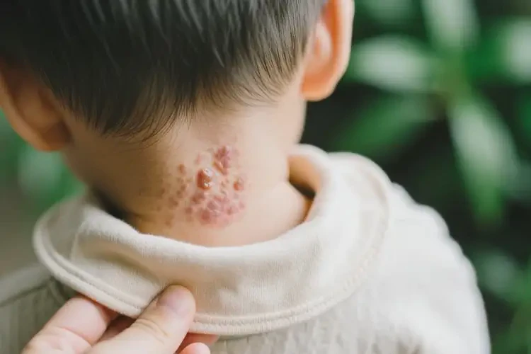 孩子脖子經(jīng)常起濕疹能靠自己自愈嗎(圖2)