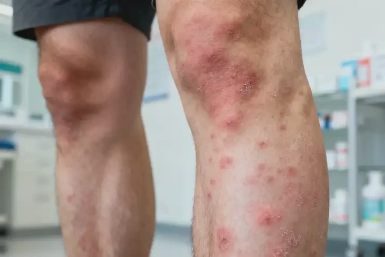男人小腿上經(jīng)常起濕疹不管它會自己痊愈嗎(圖2)