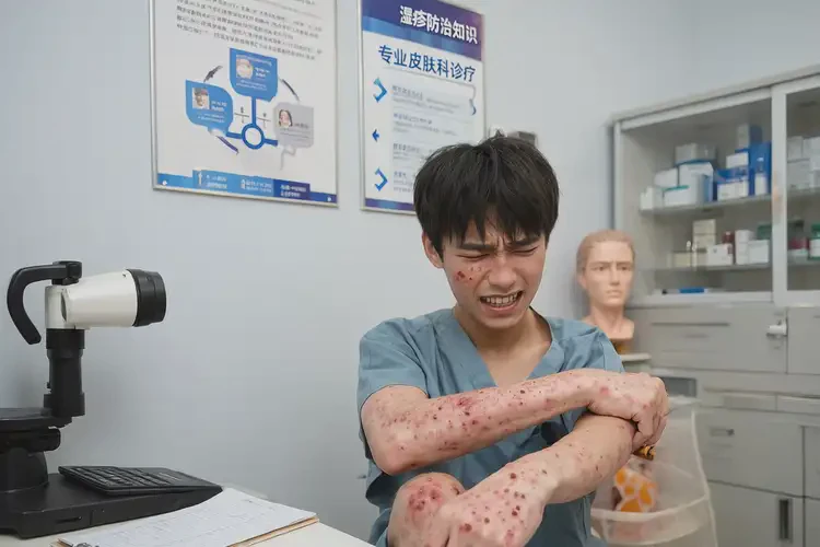 青年人四肢出濕疹不管它會(huì)自己好嗎(圖2)