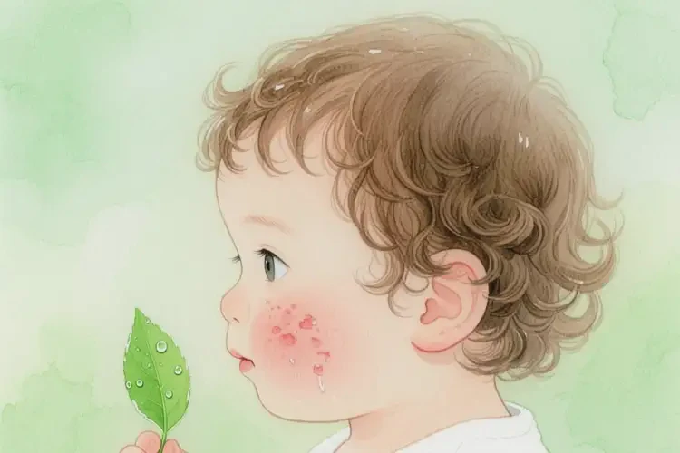 幼兒面部偶爾長濕疹不管它會自己自愈嗎(圖1)