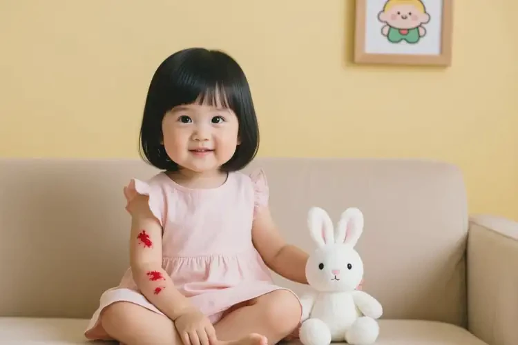 幼兒身上偶爾長濕疹能靠自己自愈嗎(圖1)