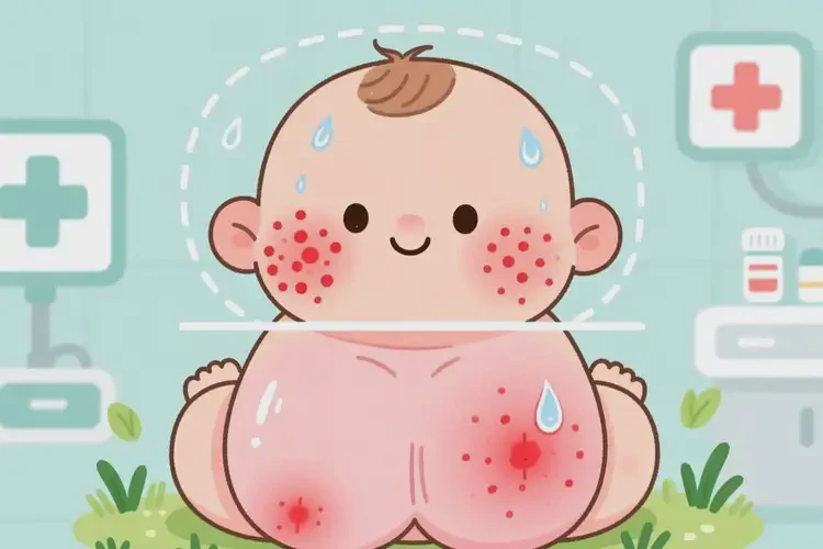 孩子屁股上長濕疹能靠自己自愈嗎(圖1)