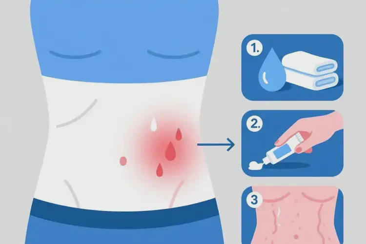 青年人肚子容易長(zhǎng)濕疹能夠徹底治愈嗎(圖2)