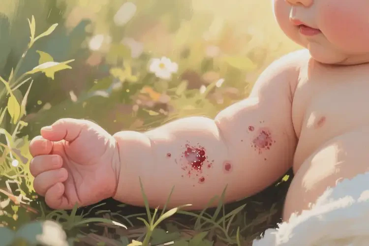 寶寶手臂有濕疹可以徹底自愈嗎(圖1)