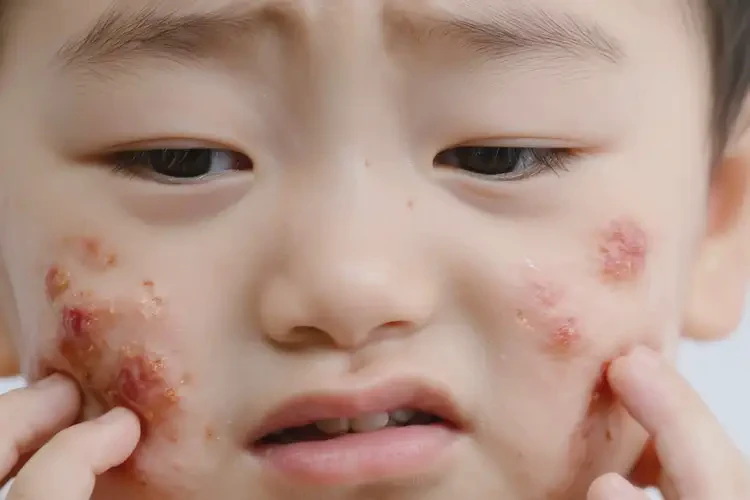 兒童臉上起濕疹不管它會自己痊愈嗎(圖4)