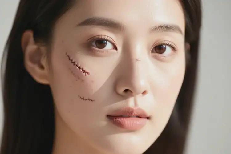 女性面部长湿疹不管它会自己好吗(图1)