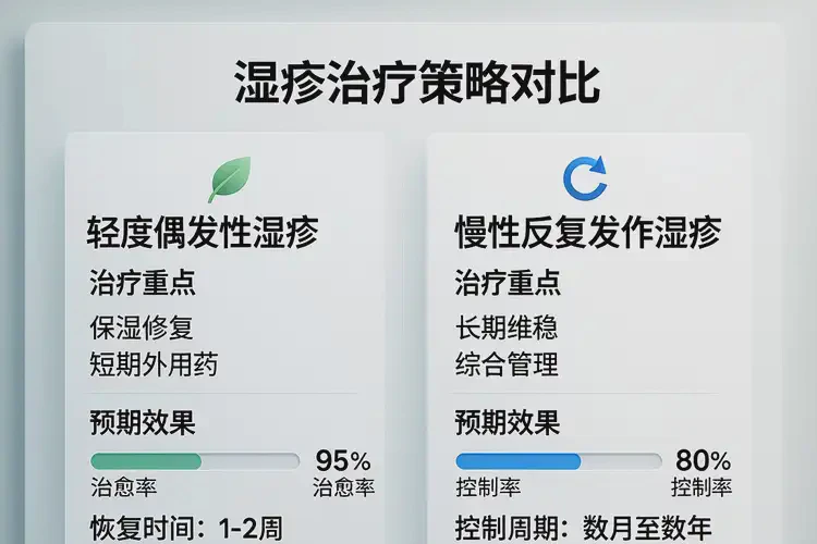 老年人大腿偶爾起濕疹能夠徹底治愈嗎(圖2)