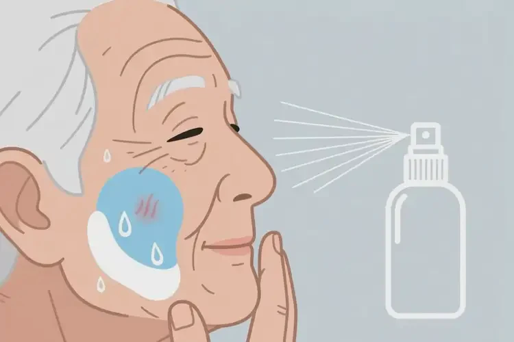 老人臉上偶爾起濕疹能夠徹底治愈嗎(圖1)