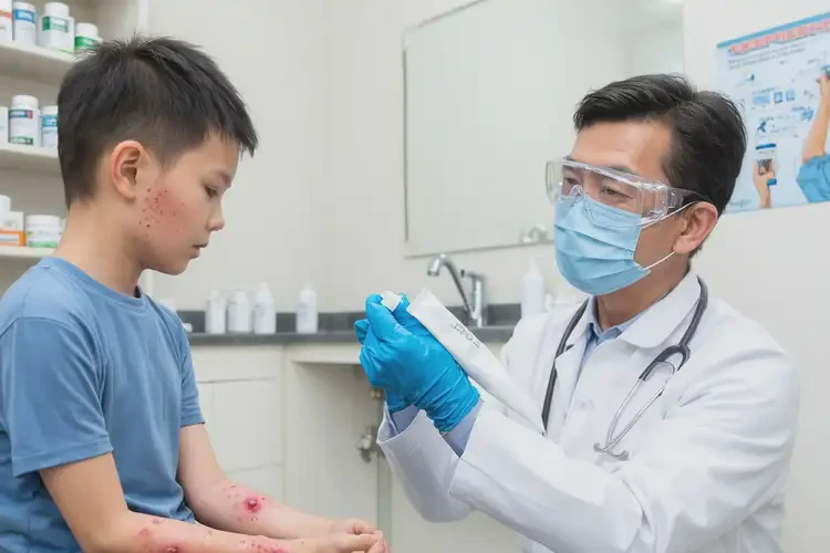 孩子四肢出現(xiàn)濕疹可以徹底自愈嗎(圖3)