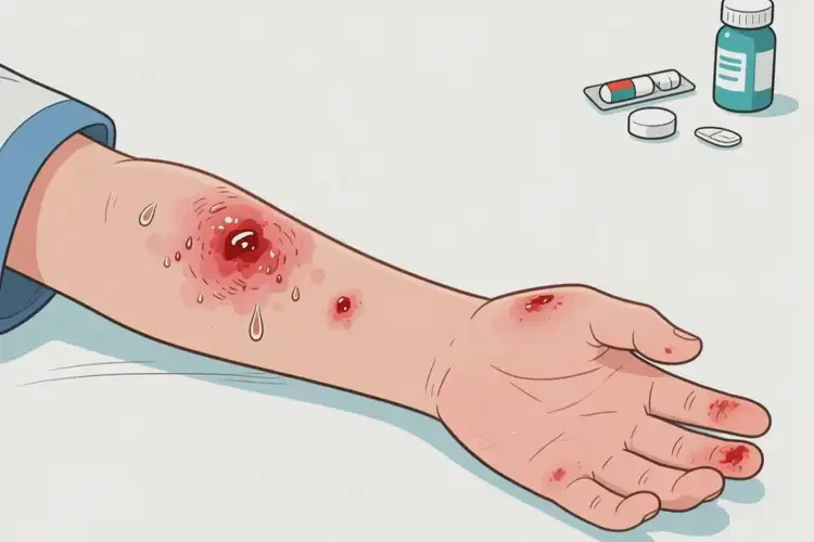 青少年手臂上出現(xiàn)濕疹能夠徹底治愈嗎(圖4)