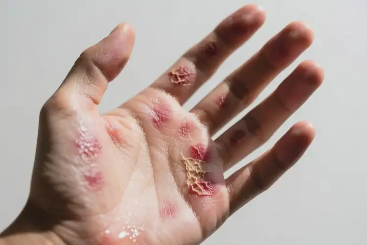 男生手上經(jīng)常起濕疹能夠徹底治愈嗎(圖1)