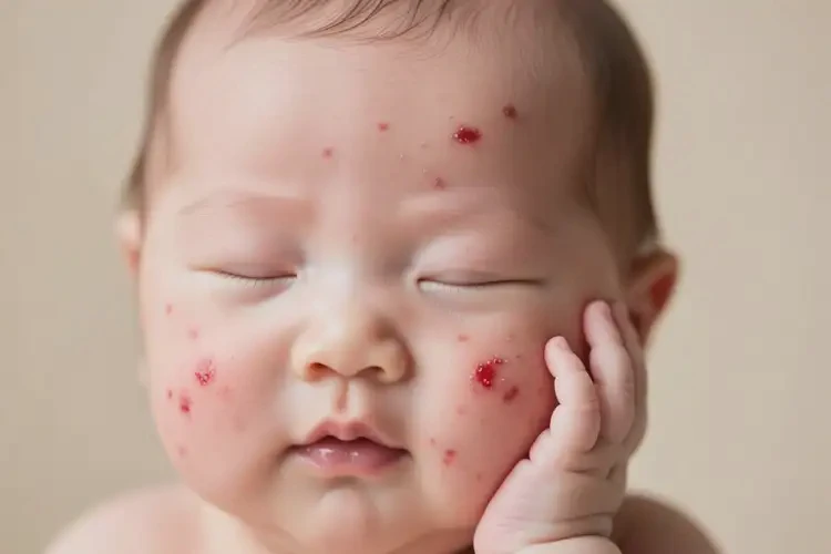 嬰幼兒面部偶爾起濕疹不管它會(huì)自己痊愈嗎(圖4)