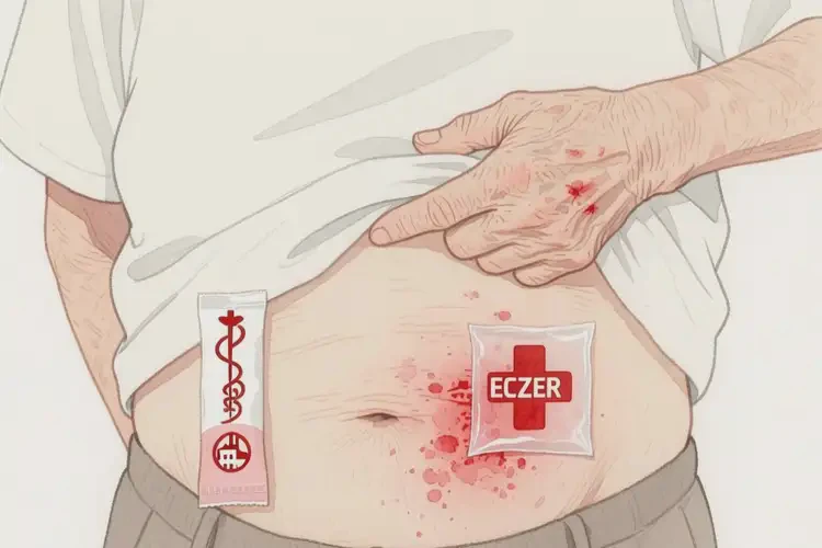 老年人肚子上有濕疹不管它會自己好嗎(圖3)