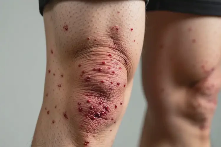 男性大腿長(zhǎng)濕疹不管它會(huì)自己好嗎(圖1)