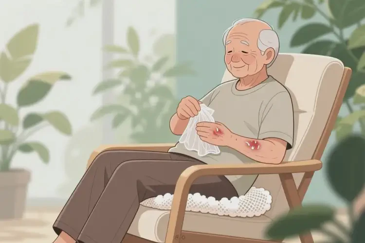 老人屁股上起湿疹不管它会自己好吗(图2)