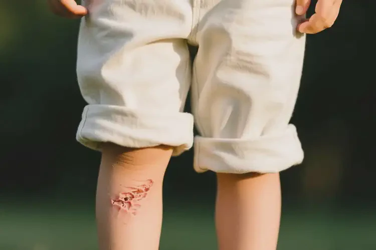 小孩小腿上容易起濕疹不管它會(huì)自己自愈嗎(圖1)