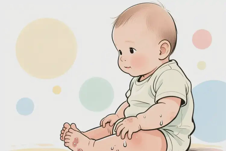 寶寶手上長濕疹不管它會(huì)自己痊愈嗎(圖3)