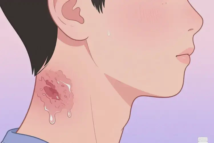 青少年脖子上長濕疹能不能徹底自愈(圖1)