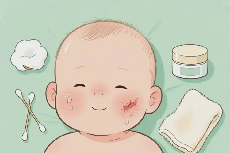 小儿脸上经常起湿疹能靠自己自愈吗(图1)