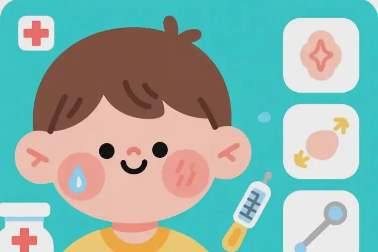 兒童面部容易長濕疹能夠徹底治愈嗎(圖1)