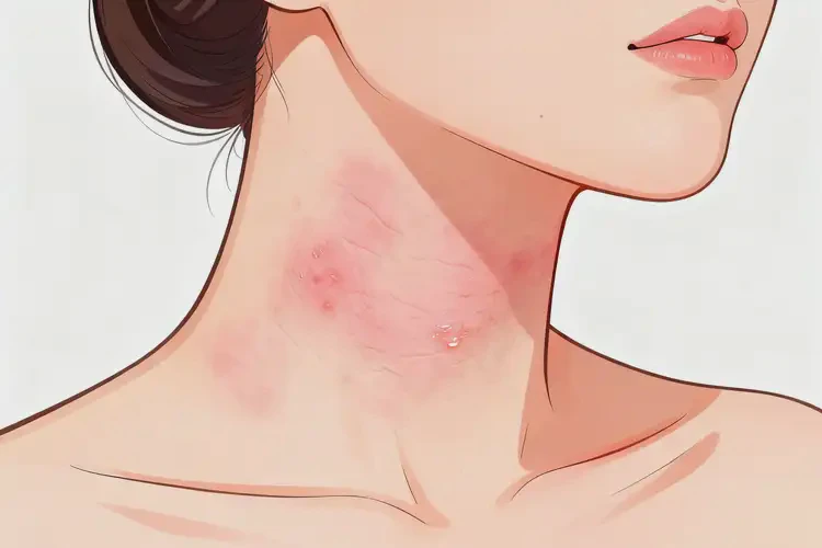 女性脖子上出現(xiàn)濕疹不管它會自己自愈嗎(圖4)