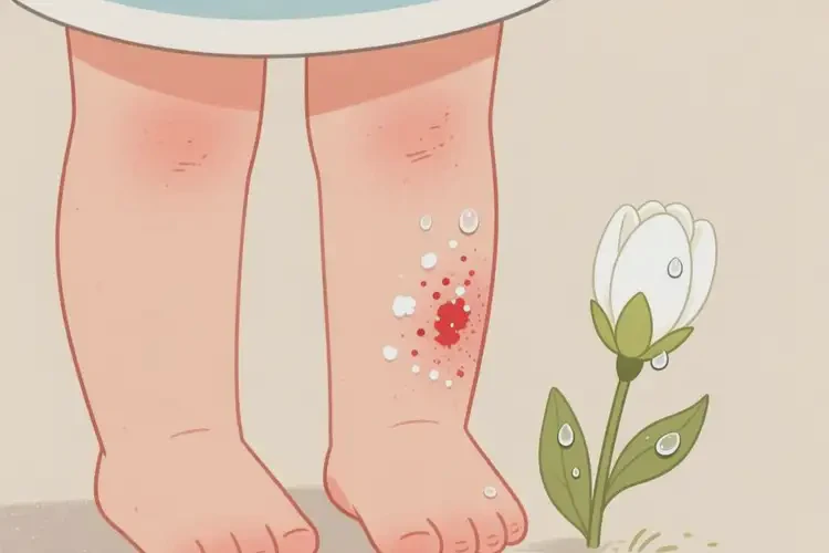 孩子小腿上出现湿疹可不可以彻底自愈(图1)