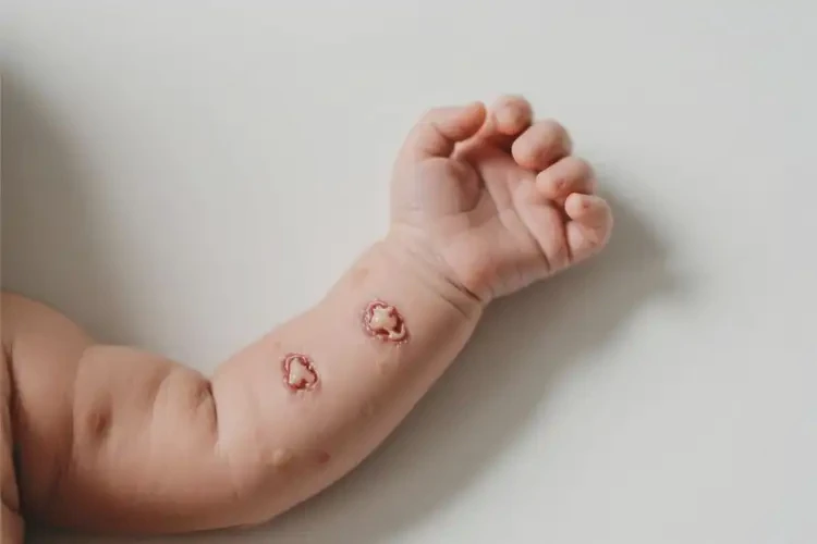 新生兒手臂上長濕疹能靠自己自愈嗎(圖2)