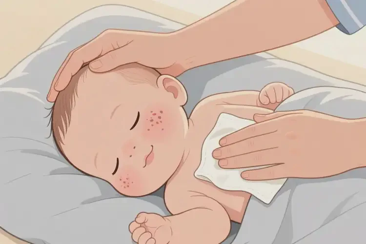 婴幼儿脸上容易长湿疹不管它会自己好吗(图2)