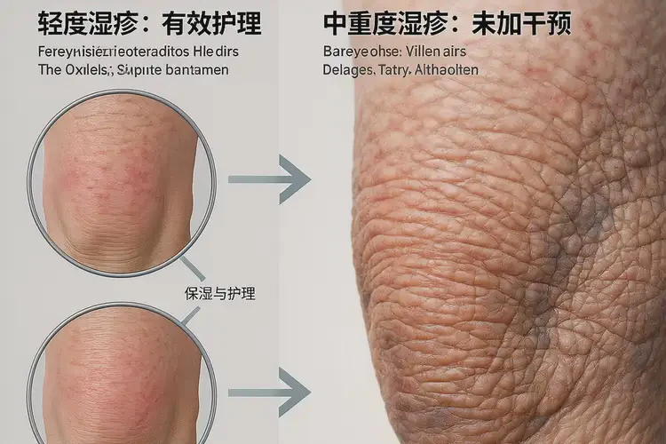 高齡老人身上出現(xiàn)濕疹不管它會自己自愈嗎(圖2)