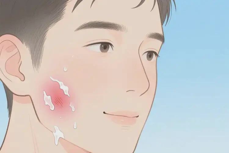 男人臉上出現(xiàn)濕疹能不能徹底自愈(圖2)