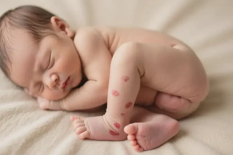 新生儿小腿上容易长湿疹不管它会自己自愈吗(图3)