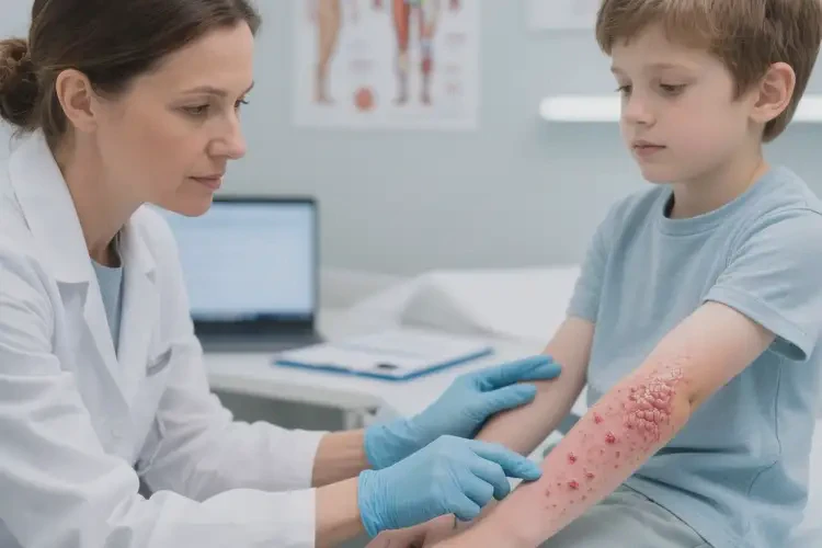 小學(xué)生四肢有濕疹不管它會(huì)自己好嗎(圖3)