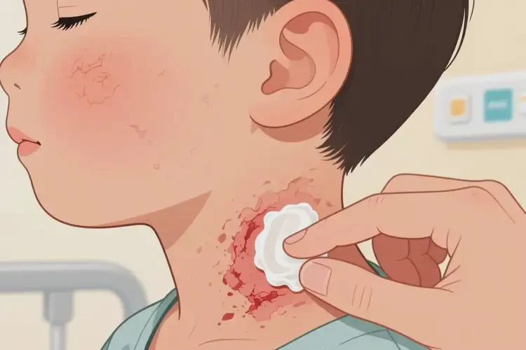 孩子脖子偶爾長濕疹能夠徹底治愈嗎(圖3)