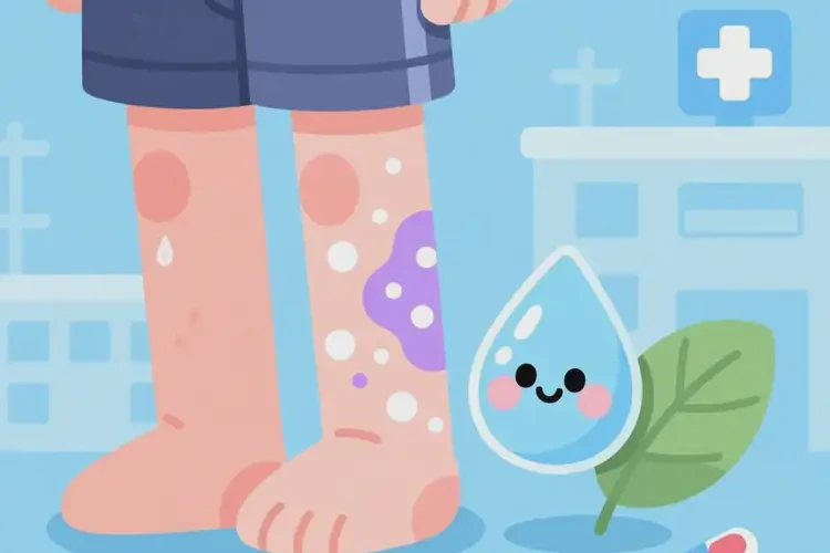 青年人小腿上經(jīng)常起濕疹可不可以徹底自愈(圖1)